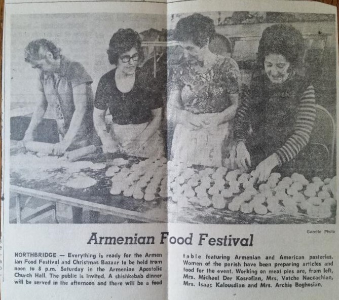 Armenian Food Festival · Armenians of Whitinsville