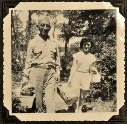 Garabed Harabedian and daughter Susie going on a picnic in Whitinsville-Edit.jpg