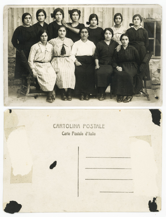 Siranoush with group pictured on an Italian postcard.