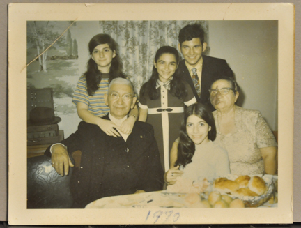 Garabed and Zarouhi Harabedian with grandkids Cheryl Harabeian center Kenneth Martin Paula Martin left and Andrea Martin seated-Edit.jpg