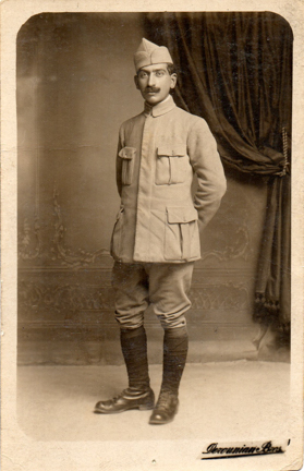 Garabed Harabedian 1920 or 1921 French Uniform possibly-Edit.jpg