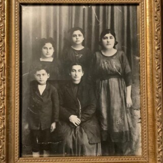 8 Group photo taken in Banderma,  Ottoman Empire. Armenuhi Tiberian top center..jpg